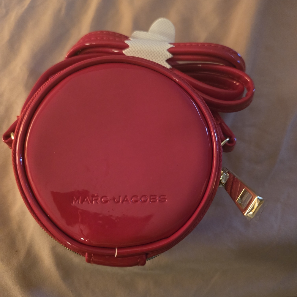 Marc Jacobs 4" Red Round Crossbody Bag
